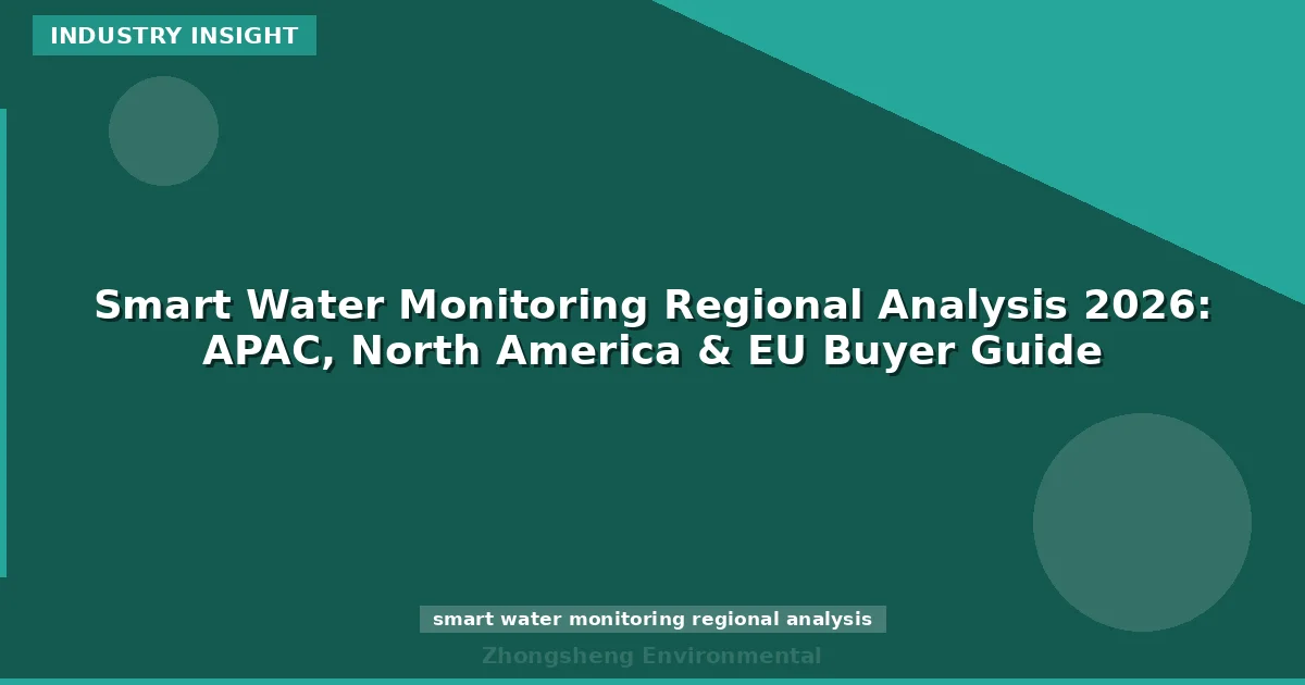 Smart Water Monitoring Regional Analysis 2026: APAC, North America & EU Buyer Guide