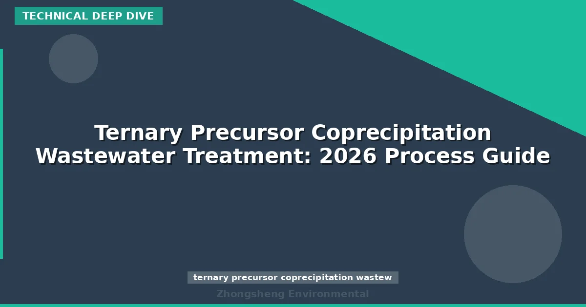 Ternary Precursor Coprecipitation Wastewater Treatment: 2026 Process Guide