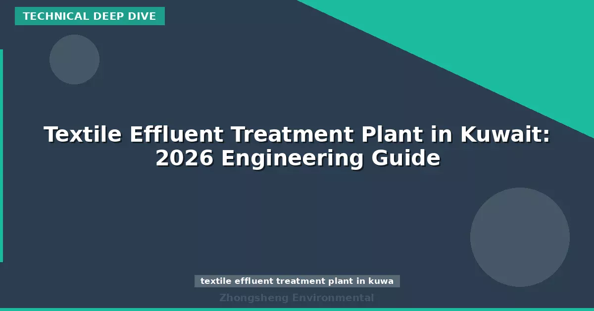 Textile Effluent Treatment Plant in Kuwait: 2026 Engineering Guide