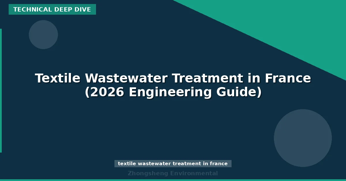 Textile Wastewater Treatment in France (2026 Engineering Guide)