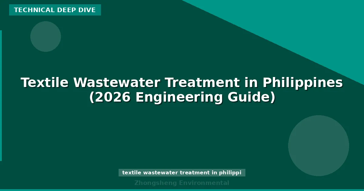 Textile Wastewater Treatment in Philippines (2026 Engineering Guide)