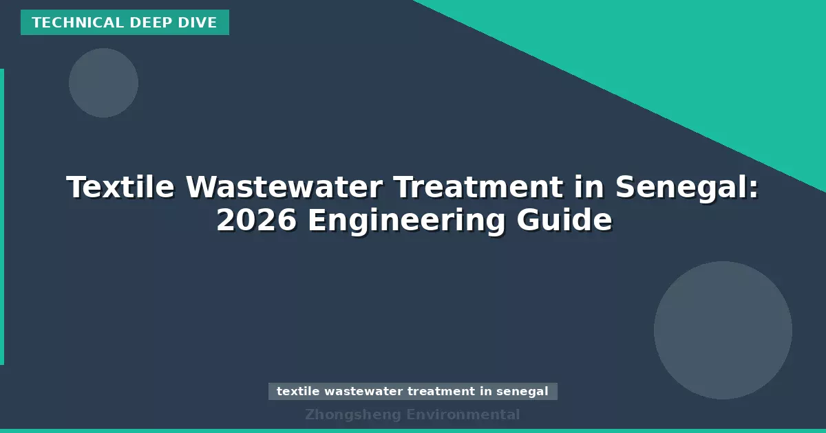 Textile Wastewater Treatment in Senegal: 2026 Engineering Guide