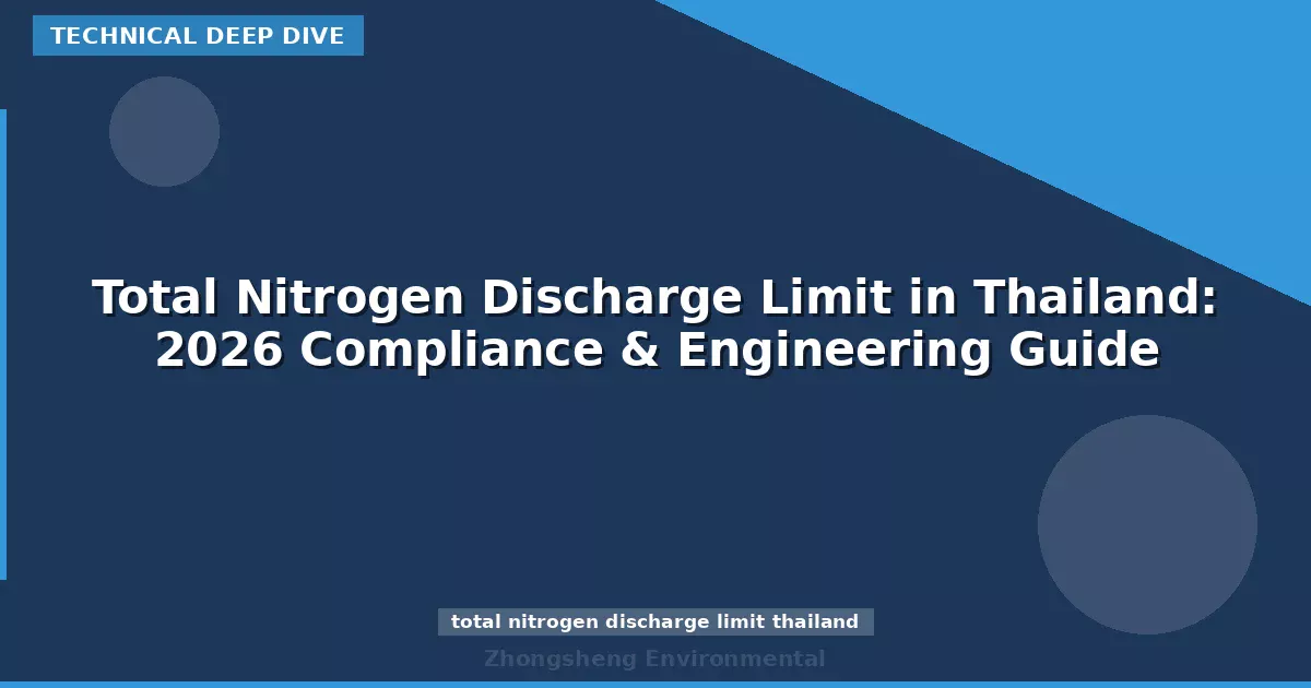 Total Nitrogen Discharge Limit in Thailand: 2026 Compliance & Engineering Guide