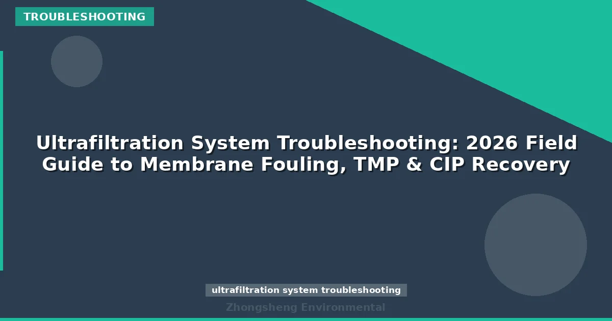 Ultrafiltration System Troubleshooting: 2026 Field Guide to Membrane Fouling, TMP & CIP Recovery