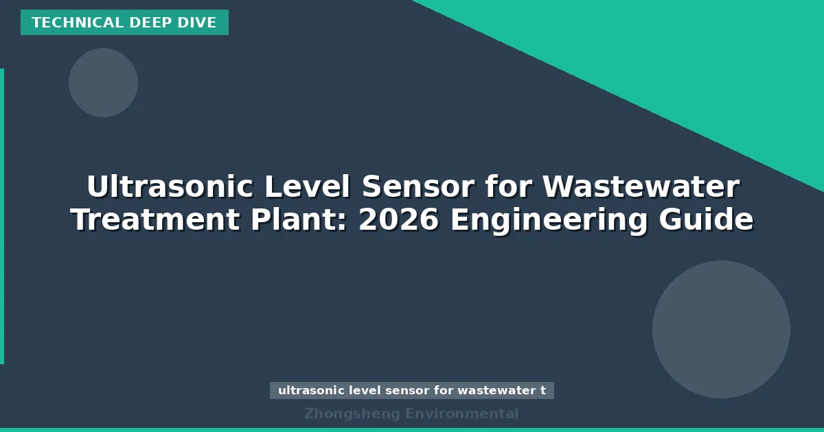 Ultrasonic Level Sensor for Wastewater Treatment Plant: 2026 Engineering Guide