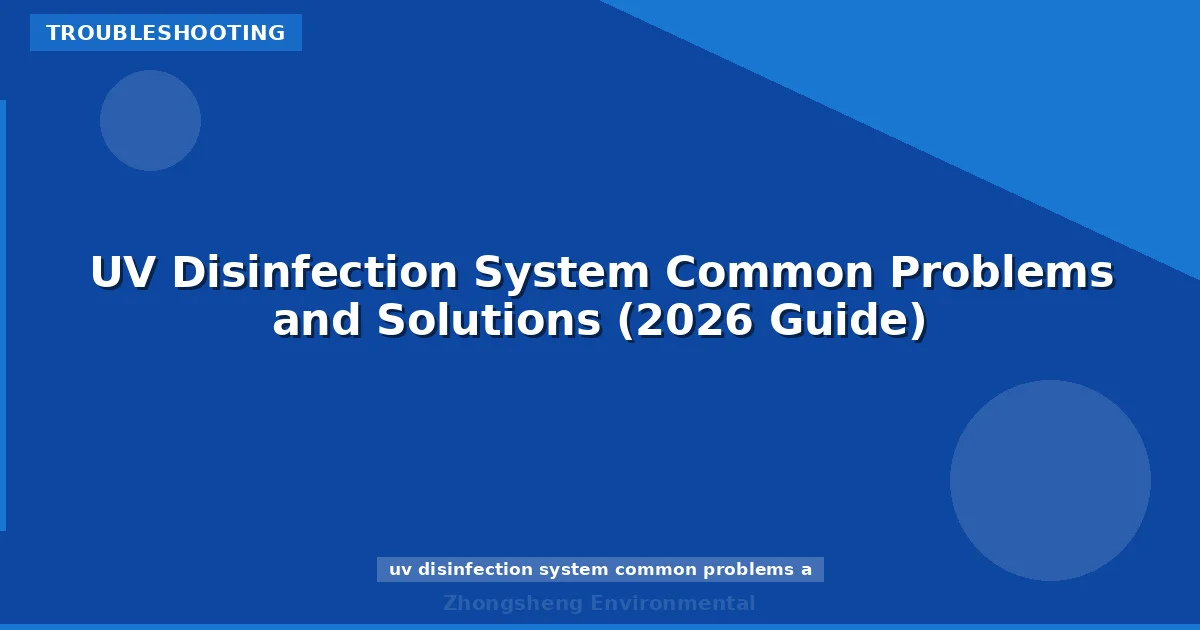 UV Disinfection System Common Problems and Solutions (2026 Guide)