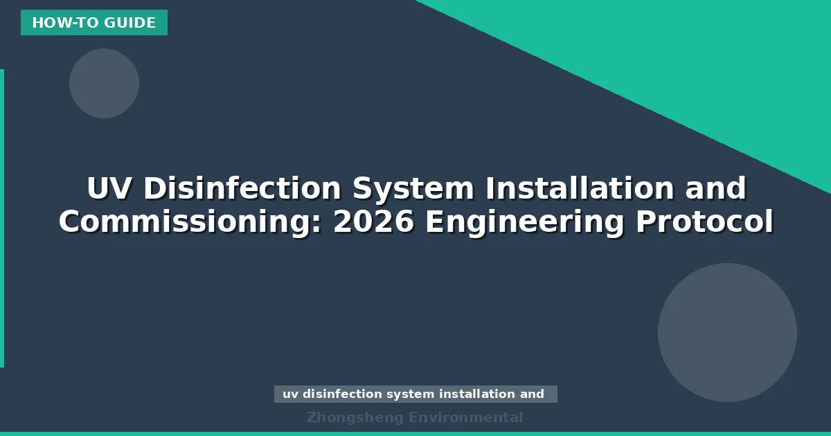 UV Disinfection System Installation and Commissioning: 2026 Engineering Protocol