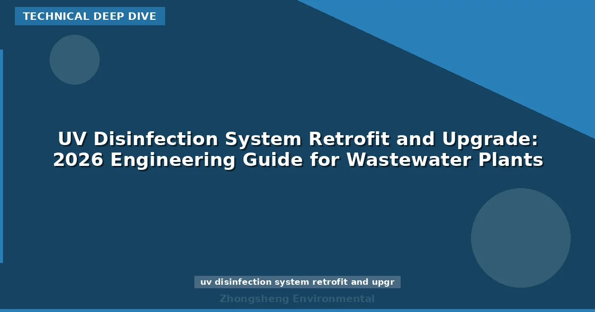 UV Disinfection System Retrofit and Upgrade: 2026 Engineering Guide for Wastewater Plants