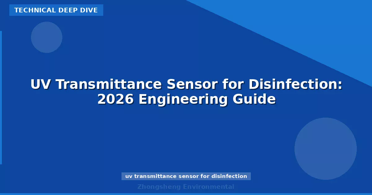 UV Transmittance Sensor for Disinfection: 2026 Engineering Guide