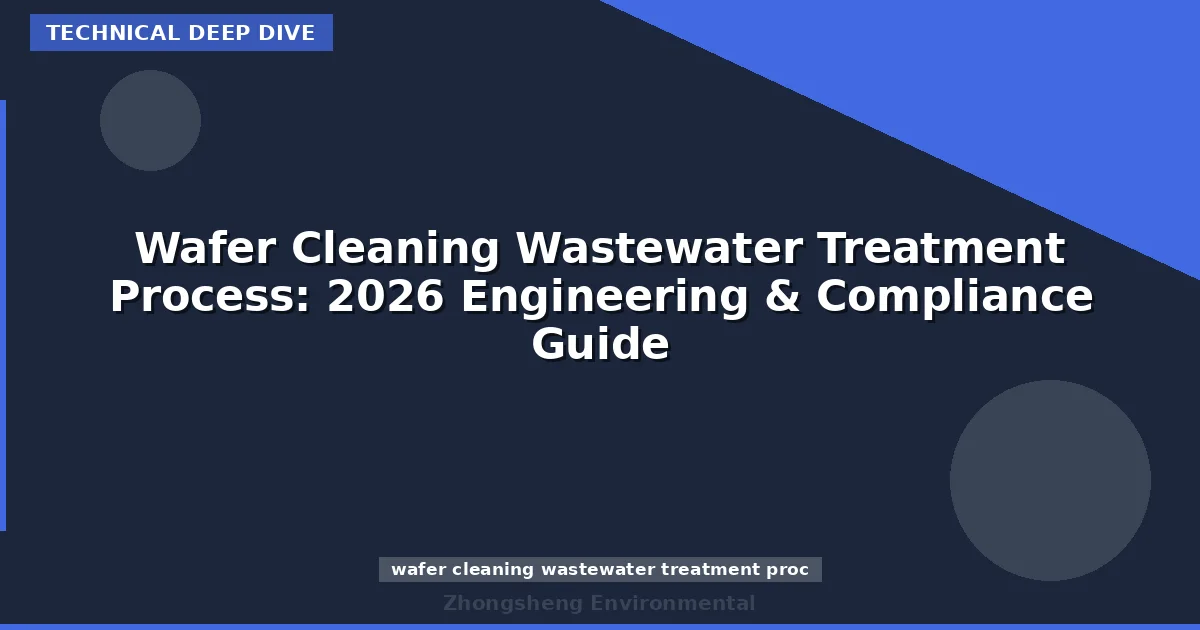 Wafer Cleaning Wastewater Treatment Process: 2026 Engineering & Compliance Guide