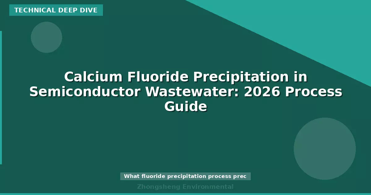 Calcium Fluoride Precipitation in Semiconductor Wastewater: 2026 Process Guide