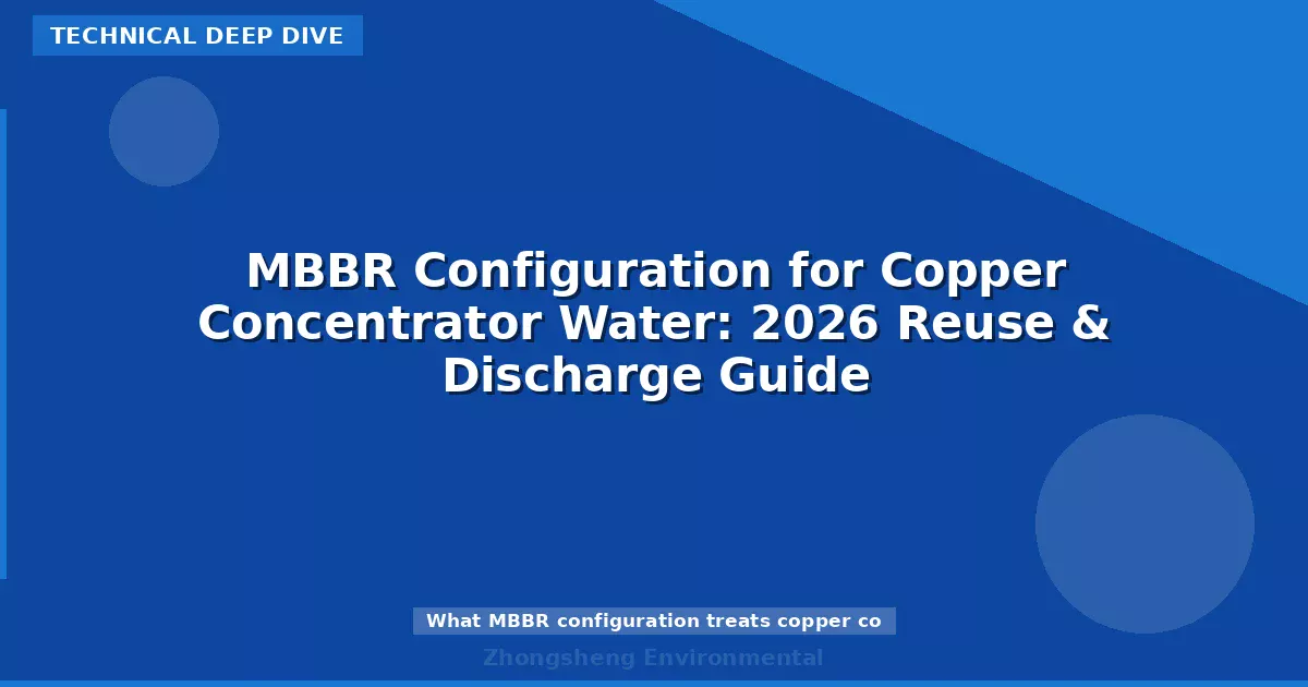 MBBR Configuration for Copper Concentrator Water: 2026 Reuse & Discharge Guide