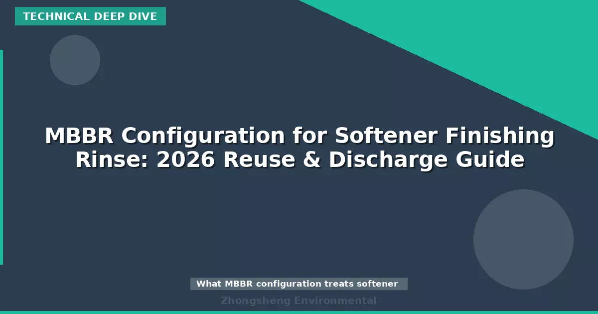 MBBR Configuration for Softener Finishing Rinse: 2026 Reuse & Discharge Guide
