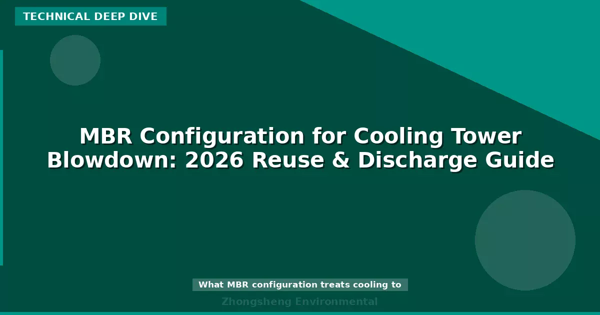MBR Configuration for Cooling Tower Blowdown: 2026 Reuse & Discharge Guide