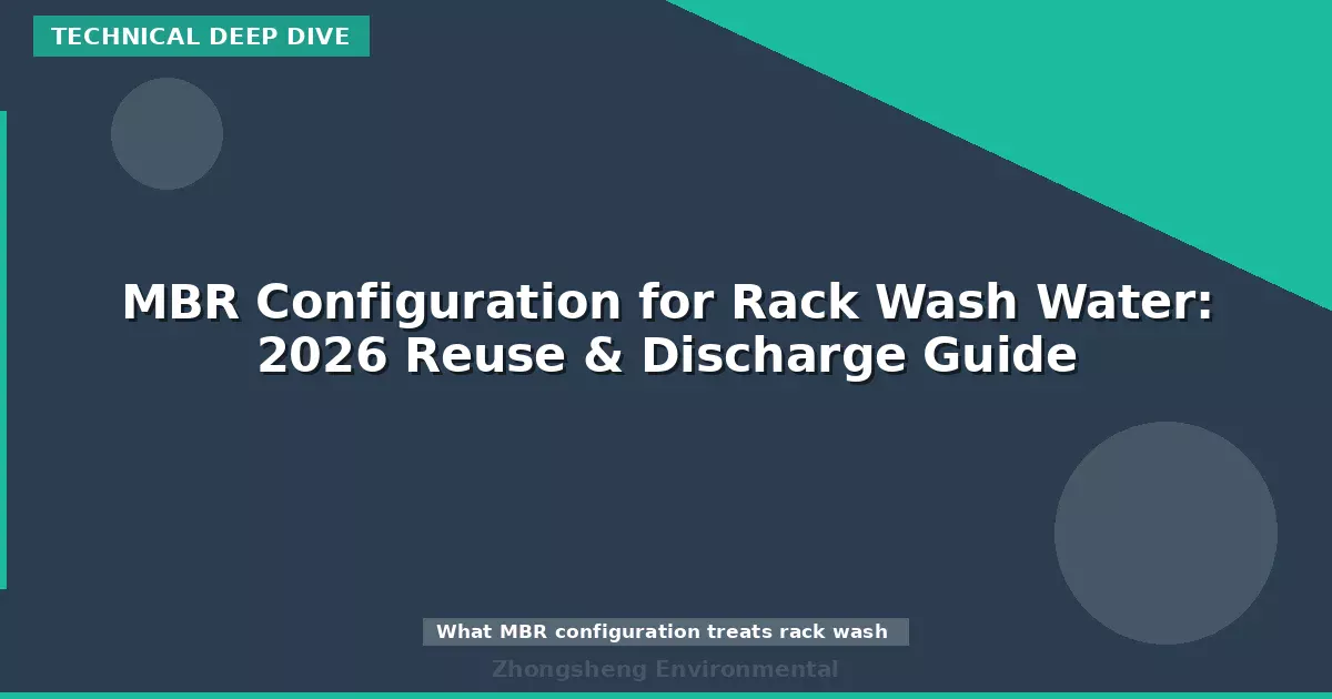 MBR Configuration for Rack Wash Water: 2026 Reuse & Discharge Guide