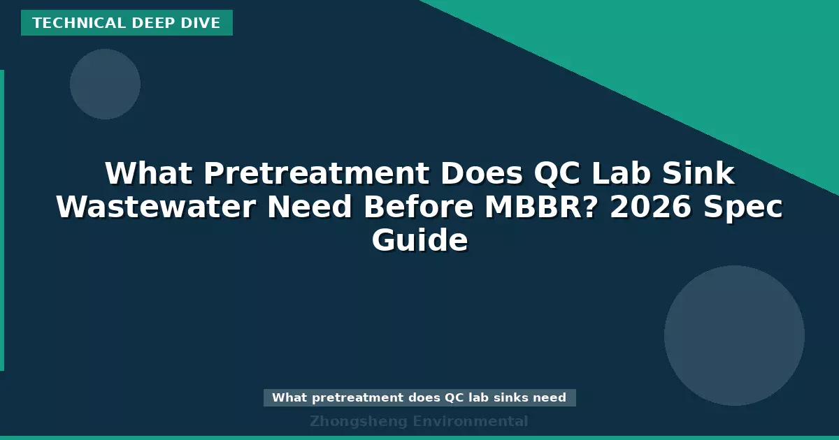 What Pretreatment Does QC Lab Sink Wastewater Need Before MBBR? 2026 Spec Guide