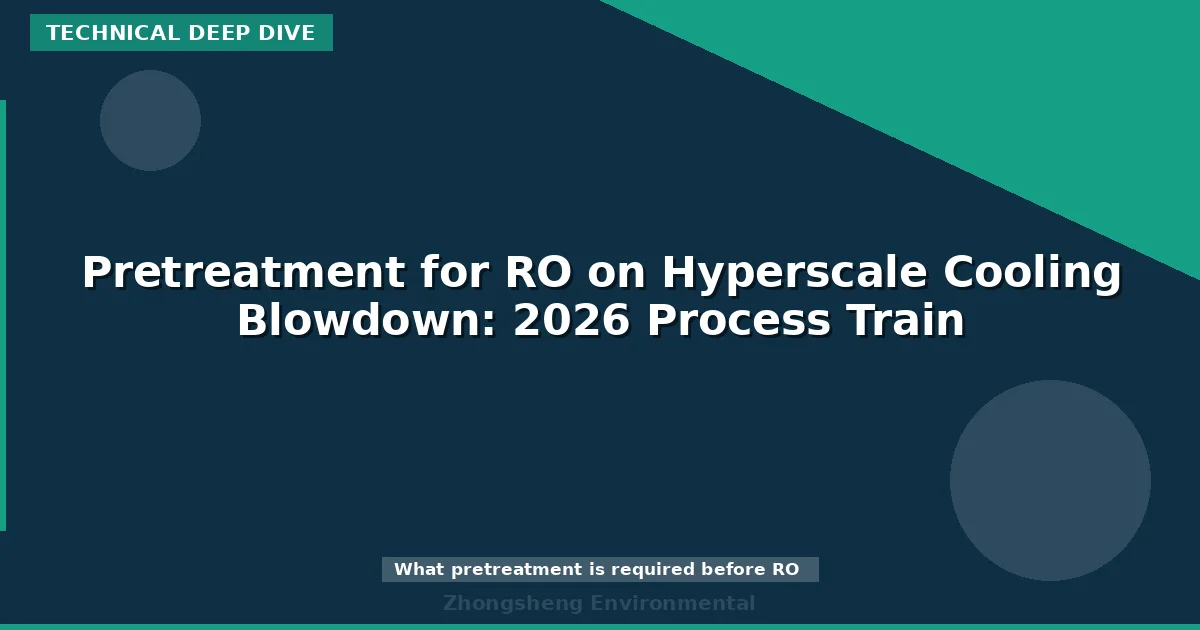 Pretreatment for RO on Hyperscale Cooling Blowdown: 2026 Process Train