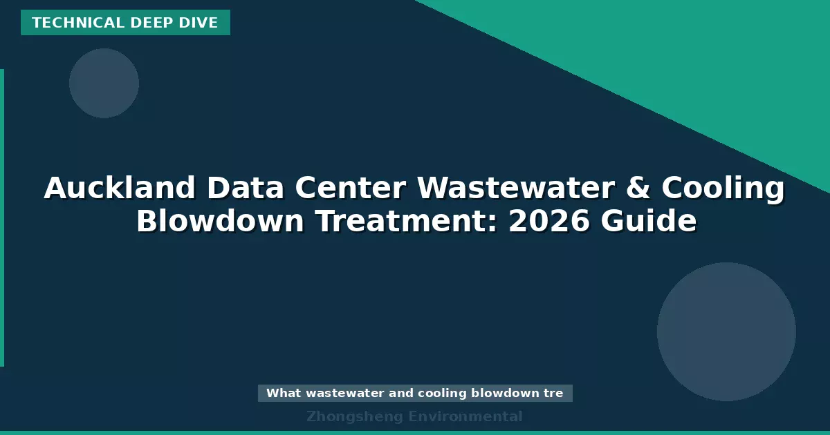 Auckland Data Center Wastewater & Cooling Blowdown Treatment: 2026 Guide