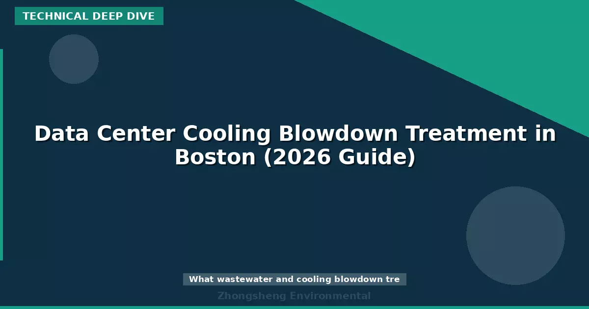 Data Center Cooling Blowdown Treatment in Boston (2026 Guide)