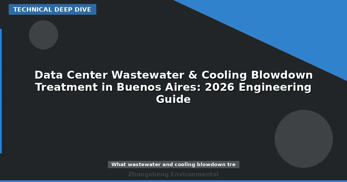 Data Center Wastewater & Cooling Blowdown Treatment in Buenos Aires: 2026 Engineering Guide