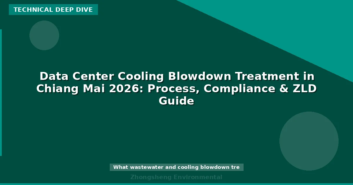 Data Center Cooling Blowdown Treatment in Chiang Mai 2026: Process, Compliance & ZLD Guide