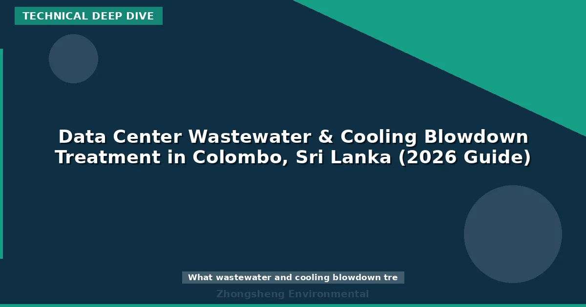 Data Center Wastewater & Cooling Blowdown Treatment in Colombo, Sri Lanka (2026 Guide)