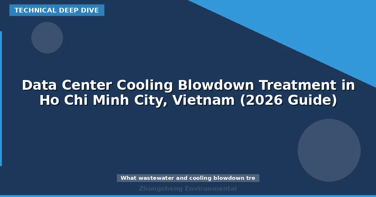 Data Center Cooling Blowdown Treatment in Ho Chi Minh City, Vietnam (2026 Guide)