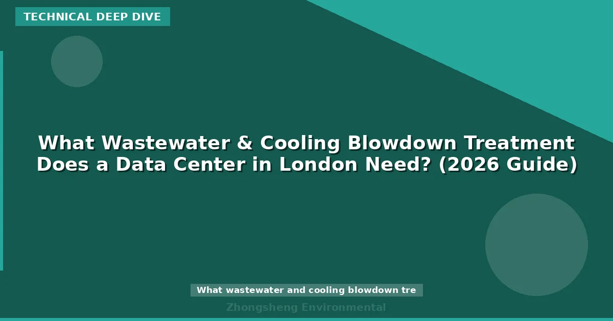What Wastewater & Cooling Blowdown Treatment Does a Data Center in London Need? (2026 Guide)