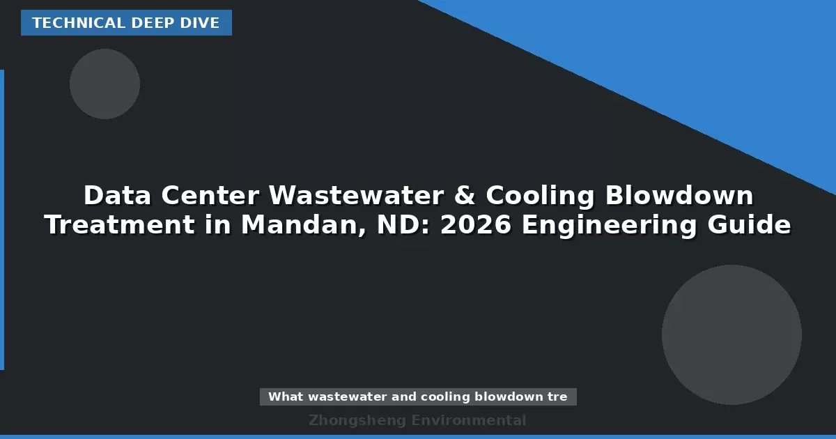 Data Center Wastewater & Cooling Blowdown Treatment in Mandan, ND: 2026 Engineering Guide