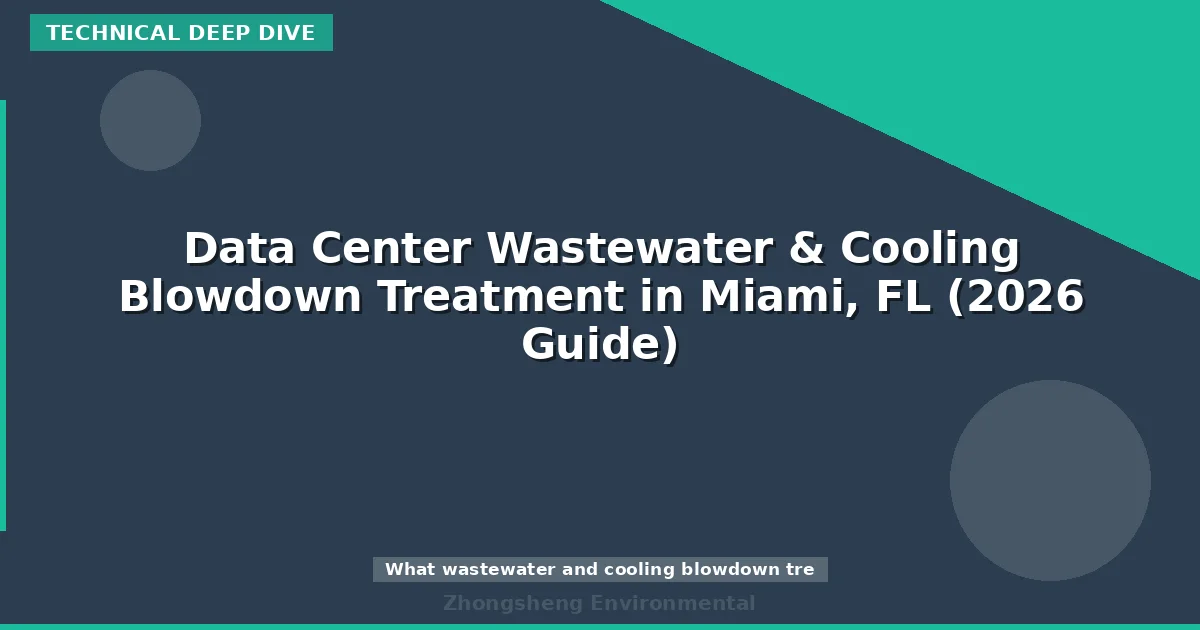 Data Center Wastewater & Cooling Blowdown Treatment in Miami, FL (2026 Guide)