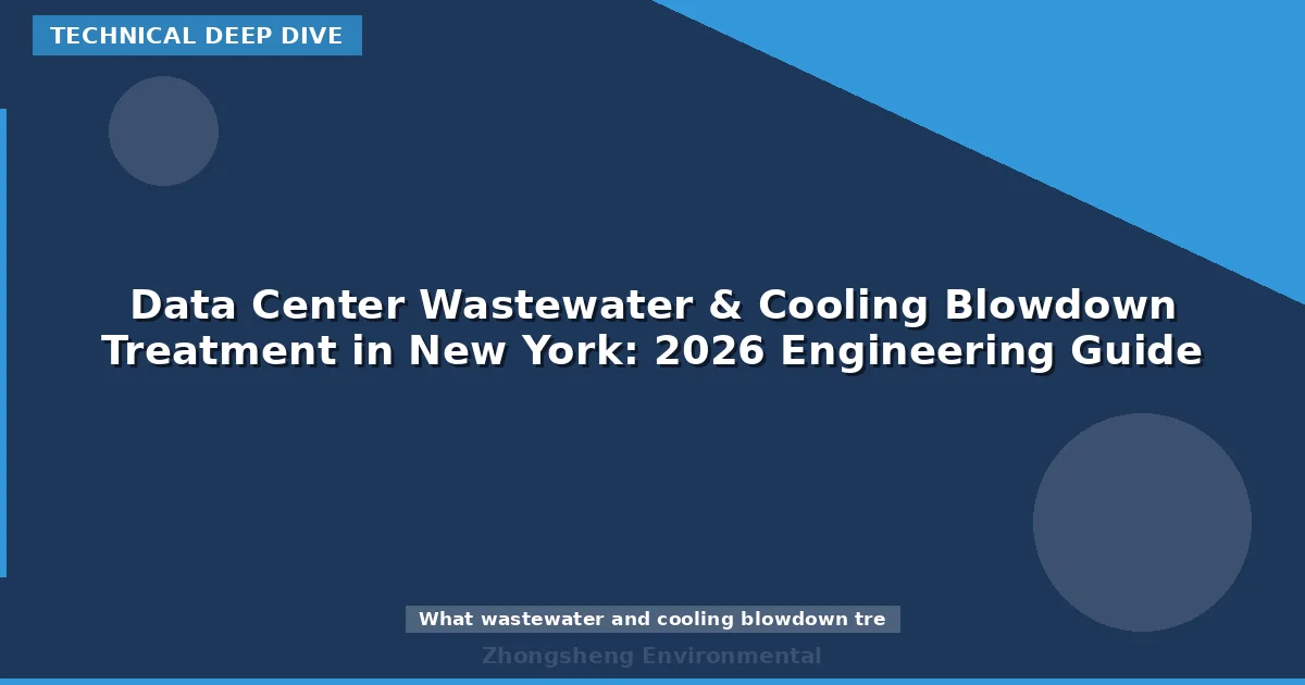 Data Center Wastewater & Cooling Blowdown Treatment in New York: 2026 Engineering Guide
