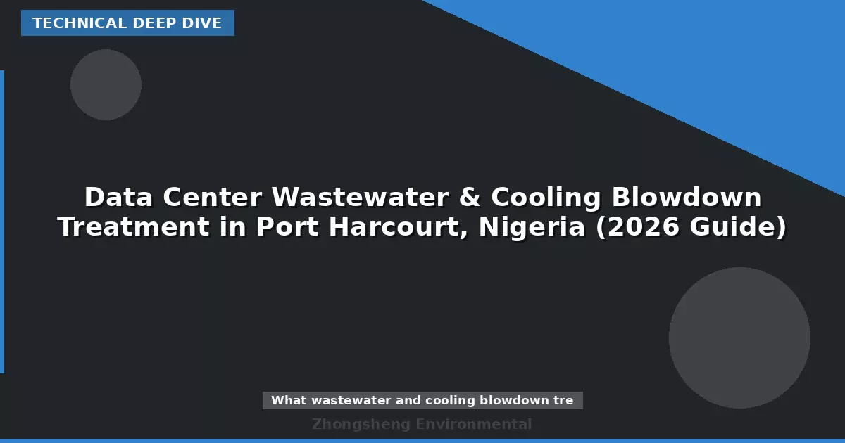 Data Center Wastewater & Cooling Blowdown Treatment in Port Harcourt, Nigeria (2026 Guide)