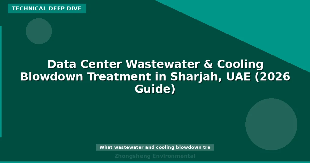 Data Center Wastewater & Cooling Blowdown Treatment in Sharjah, UAE (2026 Guide)