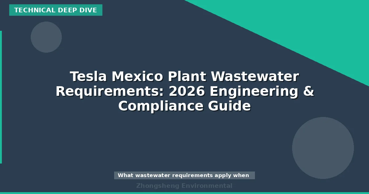 Tesla Mexico Plant Wastewater Requirements: 2026 Engineering & Compliance Guide