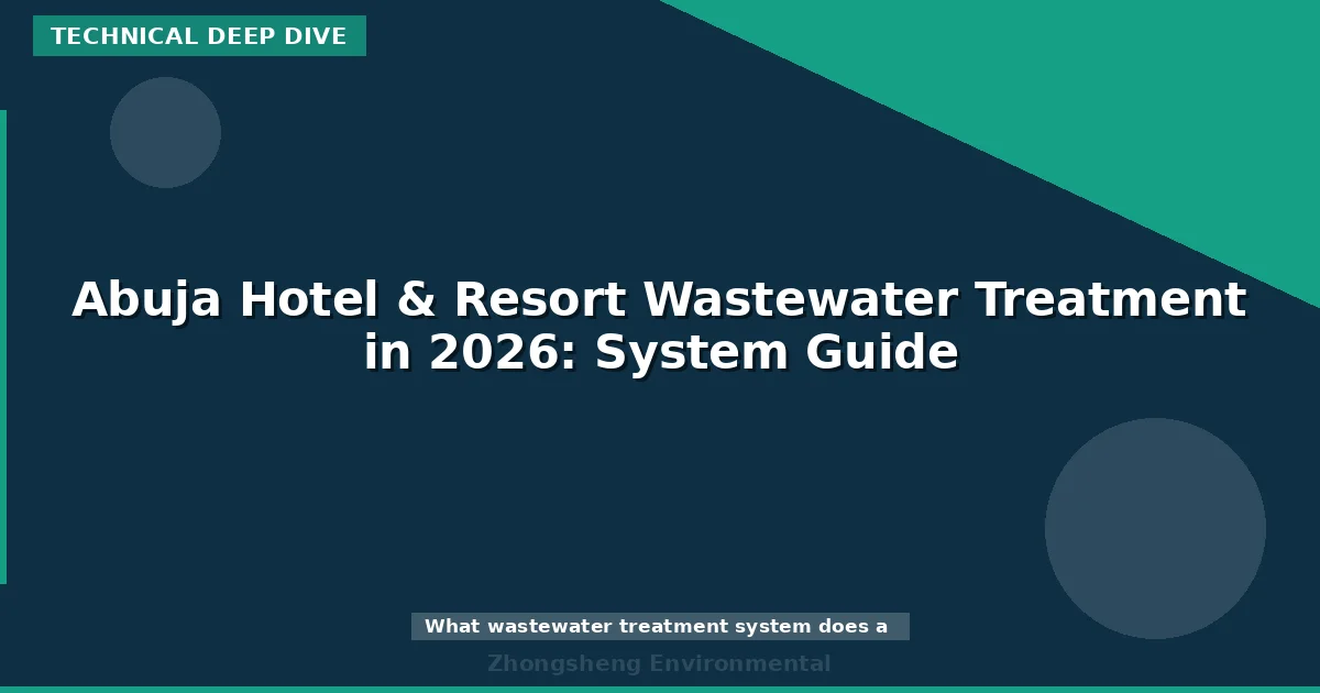 Abuja Hotel & Resort Wastewater Treatment in 2026: System Guide