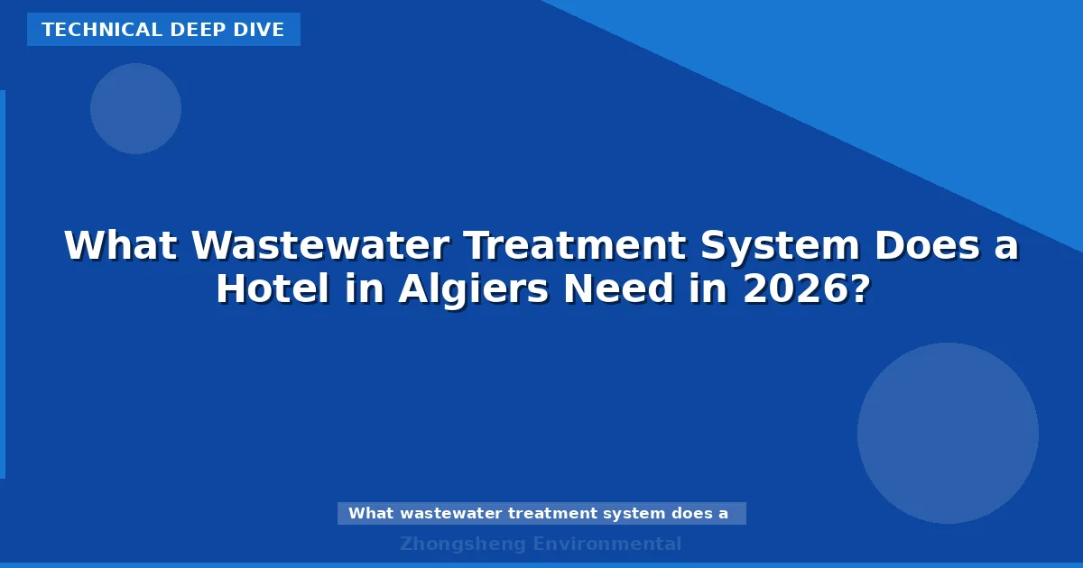What Wastewater Treatment System Does a Hotel in Algiers Need in 2026?