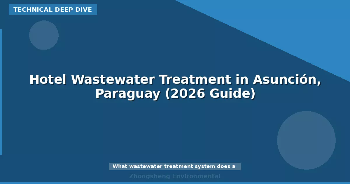 Hotel Wastewater Treatment in Asunción, Paraguay (2026 Guide)
