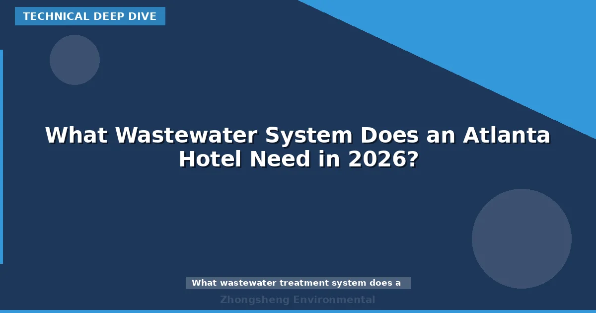 What Wastewater System Does an Atlanta Hotel Need in 2026?