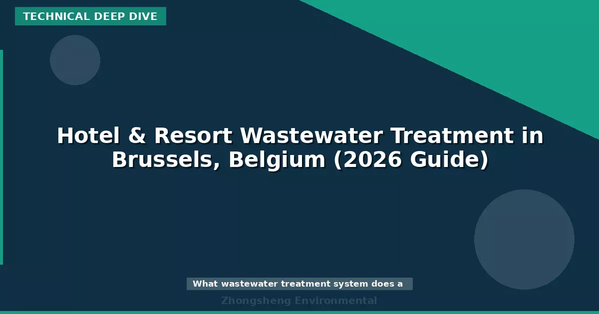 Hotel & Resort Wastewater Treatment in Brussels, Belgium (2026 Guide)