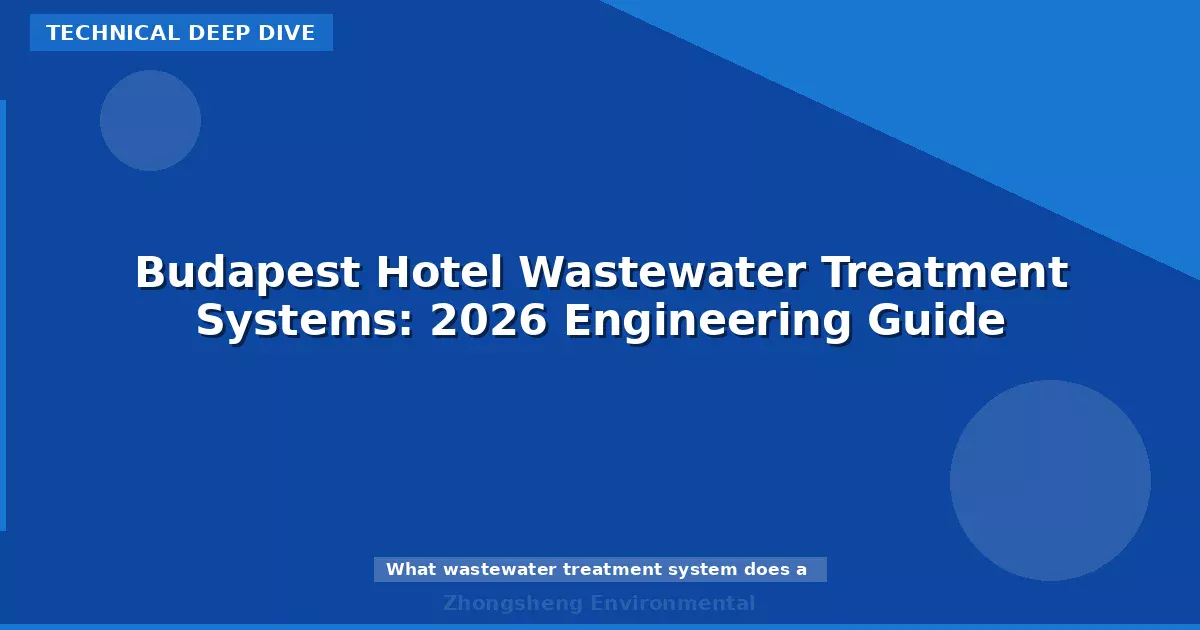 Budapest Hotel Wastewater Treatment Systems: 2026 Engineering Guide