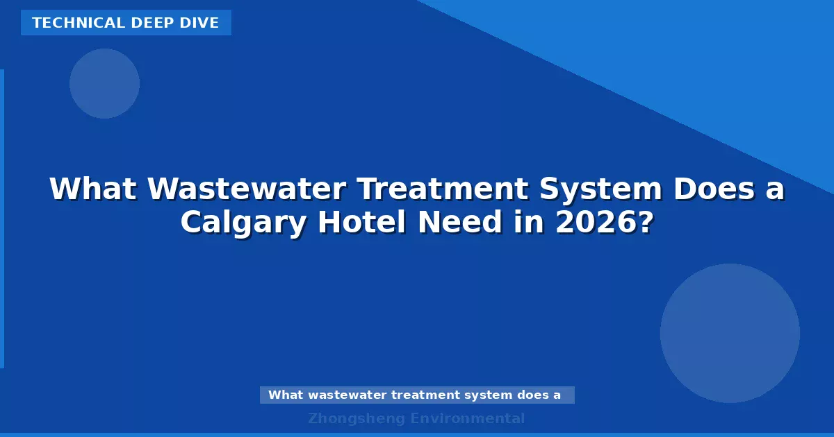 What Wastewater Treatment System Does a Calgary Hotel Need in 2026?