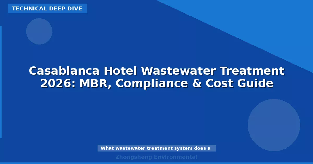 Casablanca Hotel Wastewater Treatment 2026: MBR, Compliance & Cost Guide