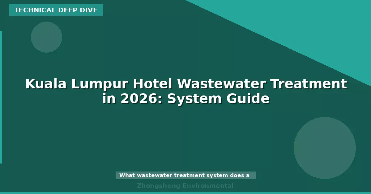 Kuala Lumpur Hotel Wastewater Treatment in 2026: System Guide