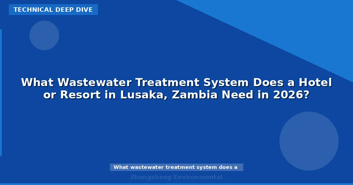 What Wastewater Treatment System Does a Hotel or Resort in Lusaka, Zambia Need in 2026?