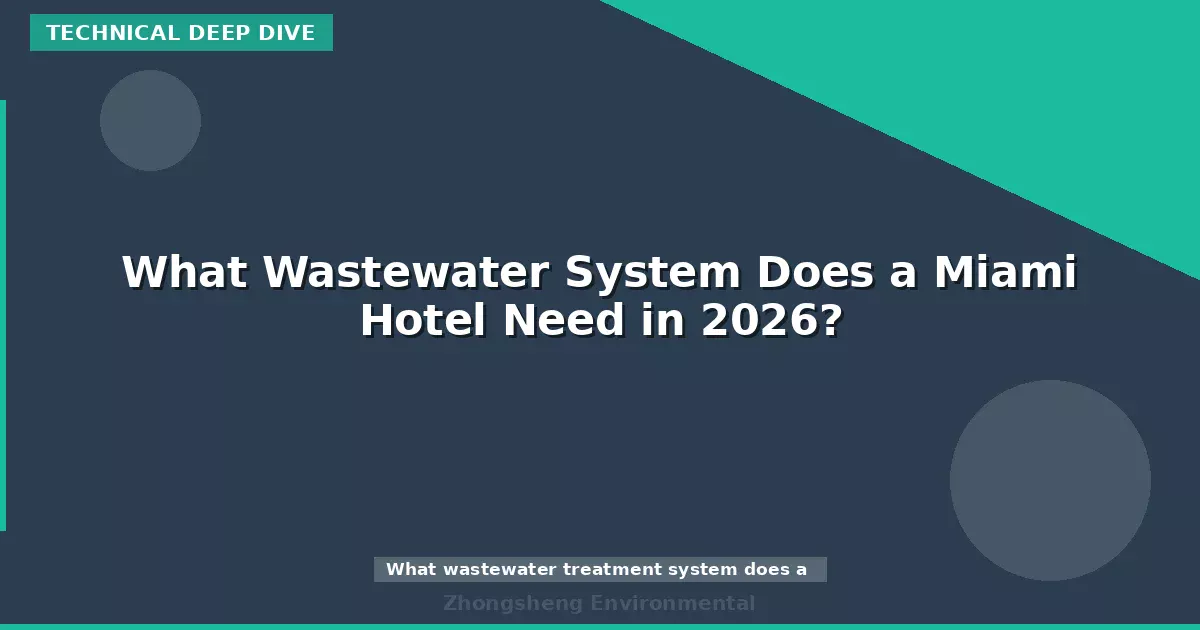 What Wastewater System Does a Miami Hotel Need in 2026?