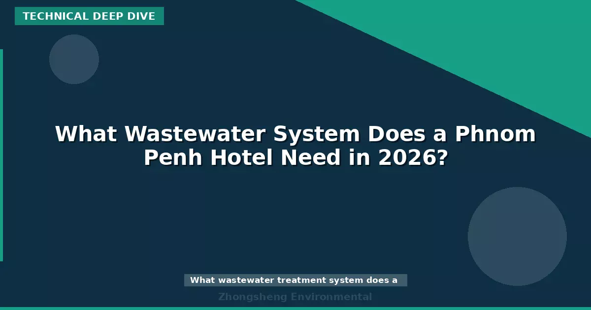 What Wastewater System Does a Phnom Penh Hotel Need in 2026?