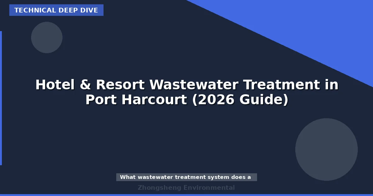 Hotel & Resort Wastewater Treatment in Port Harcourt (2026 Guide)
