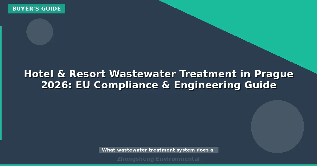 Hotel & Resort Wastewater Treatment in Prague 2026: EU Compliance & Engineering Guide