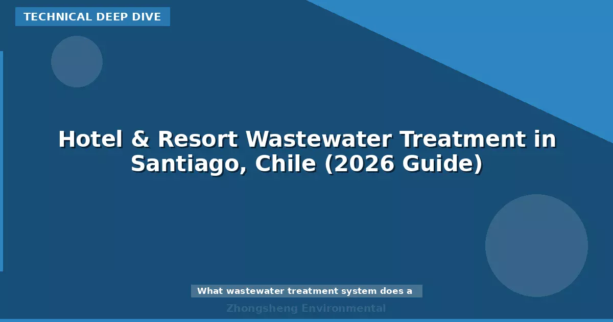 Hotel & Resort Wastewater Treatment in Santiago, Chile (2026 Guide)