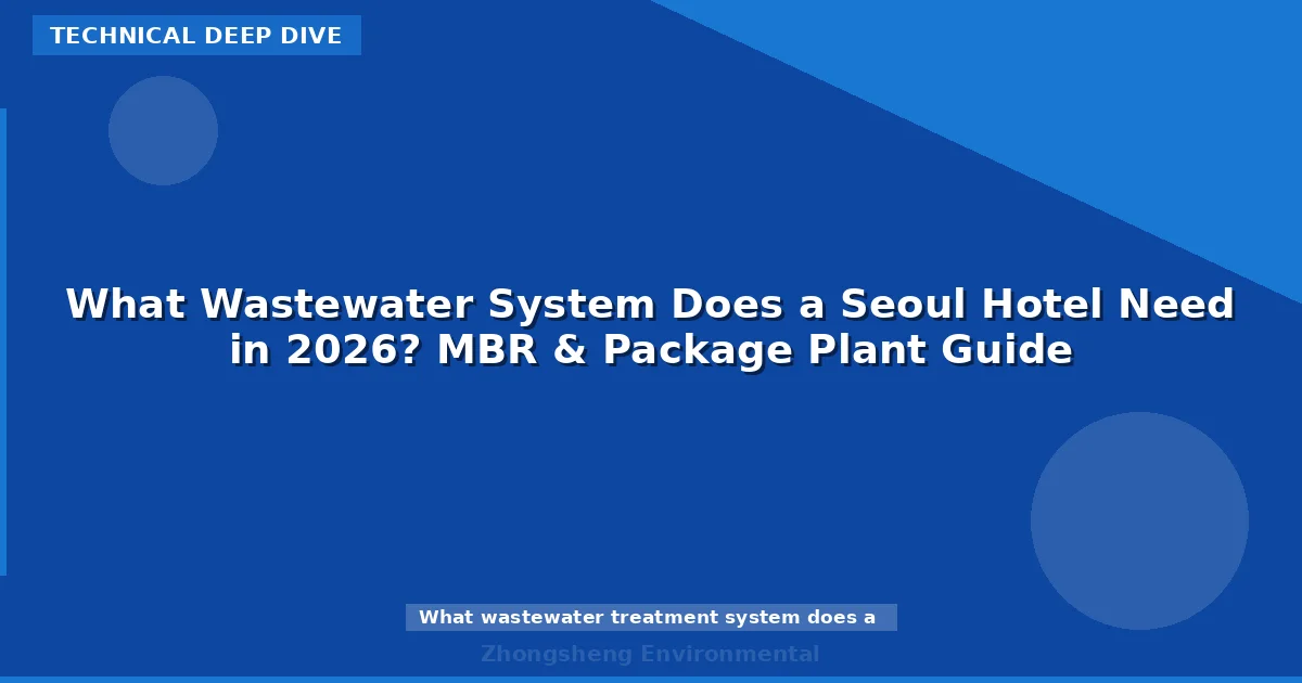 What Wastewater System Does a Seoul Hotel Need in 2026? MBR & Package Plant Guide